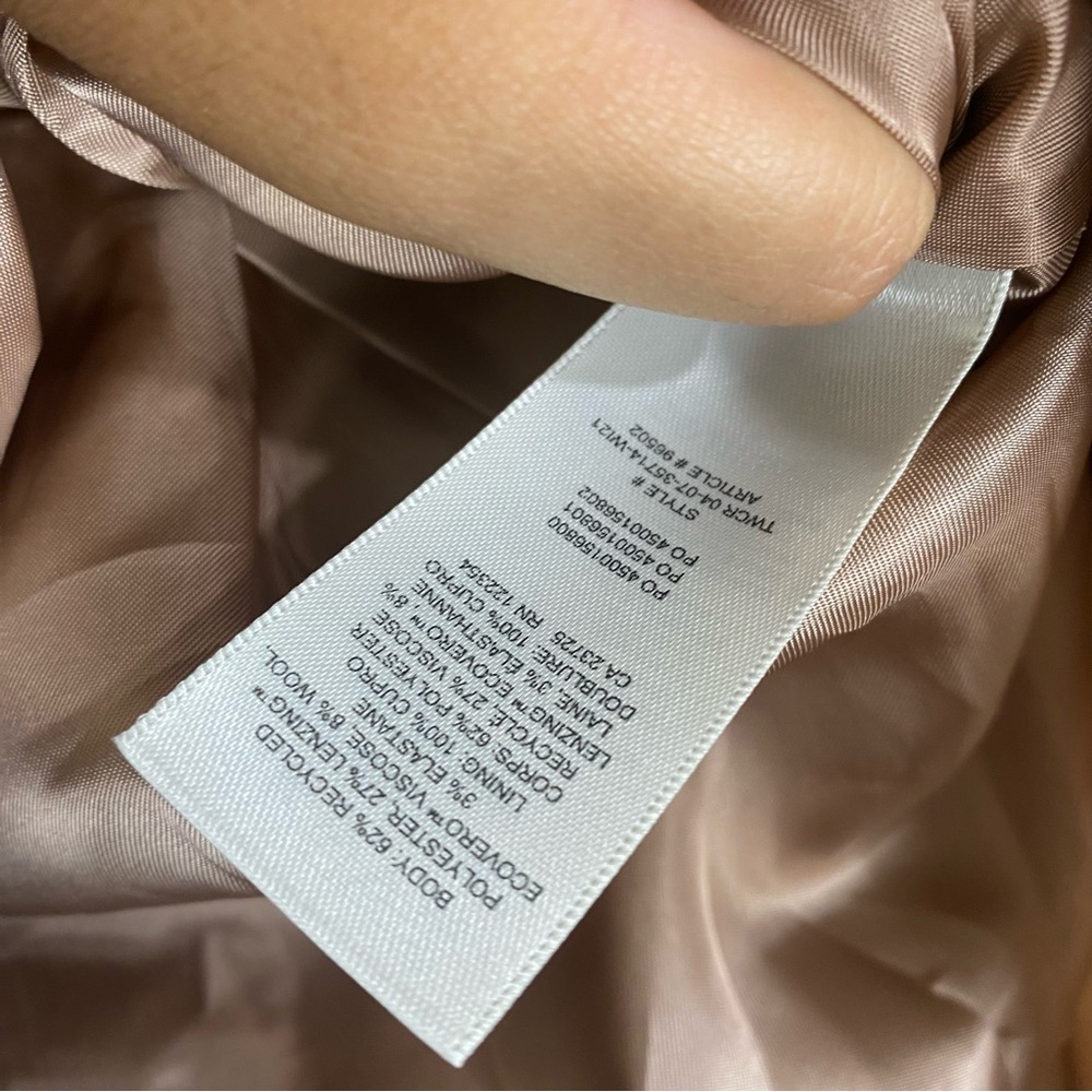 Aritzia Wilfred Juliet Wool Blend Brown Plaid Academia Skirt Pleated Sz 2 - Picture 5 of 5